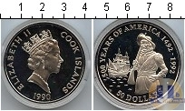 Продать Монеты Острова Кука 50 долларов 1992 Серебро