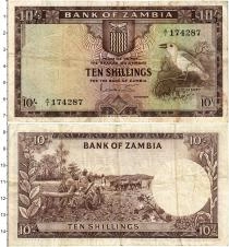 Продать Банкноты Замбия 10 шиллингов 1964 