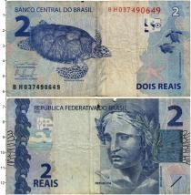 Продать Банкноты Бразилия 2 реала 2010 
