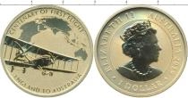 Продать Подарочные монеты Австралия 1 доллар 2019 Латунь