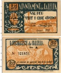 Продать Банкноты Испания 25 сентим 1937 