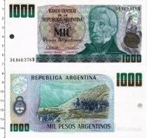 Продать Банкноты Аргентина 1000 песо 1981 