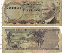 Продать Банкноты Турция 5 лир 1970 