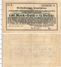Продать Банкноты Германия : Нотгельды 1,05 марки 1923 