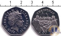 Продать Монеты Гибралтар 50 пенсов 2002 