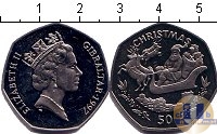 Продать Монеты Гибралтар 50 пенсов 1997 