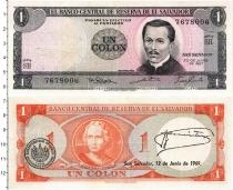 Продать Банкноты Сальвадор 1 колон 1967 