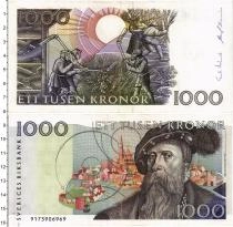 Продать Банкноты Швеция 1000 крон 1989 