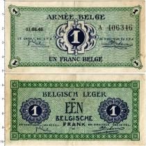 Продать Банкноты Бельгия 1 франк 1946 