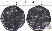 Продать Монеты Гибралтар 50 пенсов 1989 