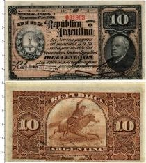 Продать Банкноты Аргентина 10 сентаво 1890 