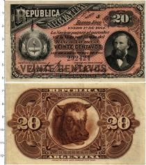 Продать Банкноты Аргентина 20 сентаво 1883 