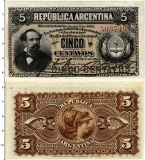 Продать Банкноты Аргентина 5 сентаво 1883 