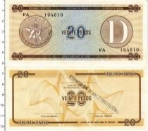 Продать Банкноты Куба 20 песо 1985 
