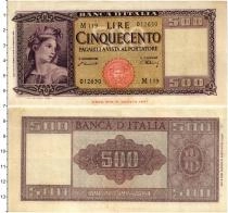 Продать Банкноты Италия 500 лир 1947 