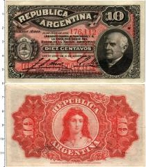 Продать Банкноты Аргентина 10 сентаво 1895 