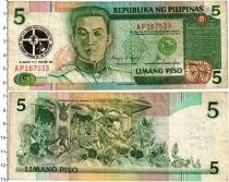 Продать Банкноты Филиппины 5 писо 1991 