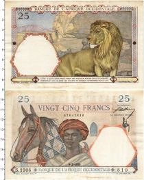 Продать Банкноты Западная Африка 25 франков 1939 