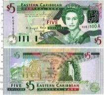 Продать Банкноты Карибы 5 долларов 2003 