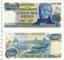 Продать Банкноты Аргентина 5000 песо 1978 