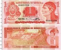 Продать Банкноты Гондурас 1 лемпира 1992 