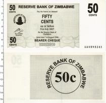 Продать Банкноты Зимбабве 50 центов 2006 