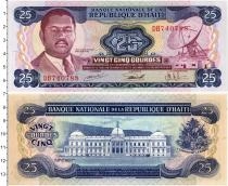Продать Банкноты Гаити 25 гурдес 1973 
