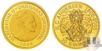 Продать Монеты Дания 10 крон 2005 Золото