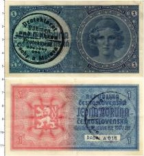Продать Банкноты Богемия и Моравия 1 крона 1939 