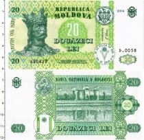 Продать Банкноты Молдавия 20 лей 2004 