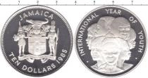 Продать Монеты Ямайка 10 долларов 1985 Серебро