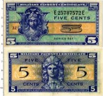 Продать Банкноты США 5 центов 1954 