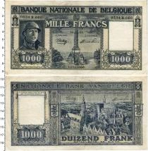 Продать Банкноты Бельгия 1000 франков 1944 