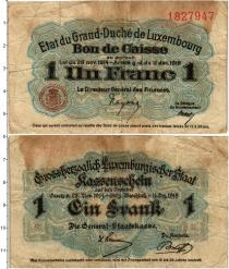 Продать Банкноты Люксембург 1 франк 1918 