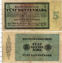 Продать Банкноты Веймарская республика 5 марок 1923 