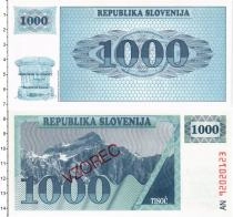 Продать Банкноты Словения 1000 толаров 1992 