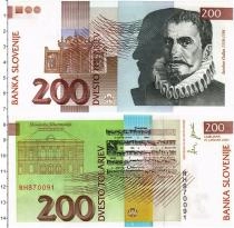 Продать Банкноты Словения 200 толаров 2001 