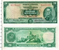 Продать Банкноты Венесуэла 20 боливар 1970 