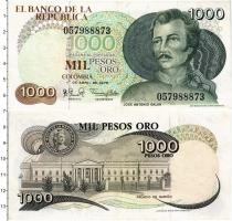 Продать Банкноты Колумбия 1000 песо 1979 