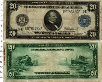Продать Банкноты США 20 долларов 1914 