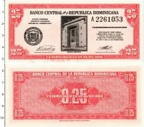 Продать Банкноты Доминиканская республика 25 сентаво 1961 