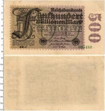 Продать Банкноты Веймарская республика 500 марок 1923 