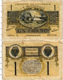 Продать Банкноты Франция 1 франк 1920 