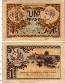 Продать Банкноты Франция 1 франк 1920 