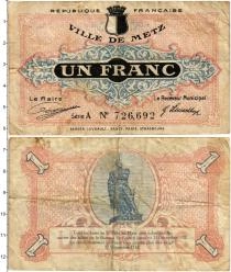 Продать Банкноты Франция 1 франк 1918 