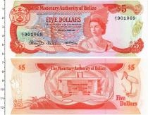 Продать Банкноты Белиз 5 долларов 1980 