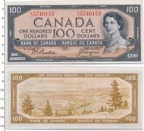 Продать Банкноты Канада 100 долларов 1954 