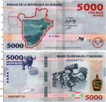 Продать Банкноты Бурунди 5000 франков 2022 