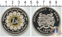 Продать Монеты Бенин 1500 франков 2002 Серебро