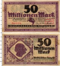 Продать Банкноты Вестфалия 50000000 марок 1923 